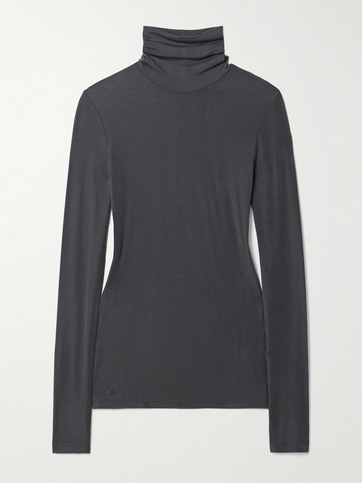 Agolde Pascale Turtleneck Black In Neutrals