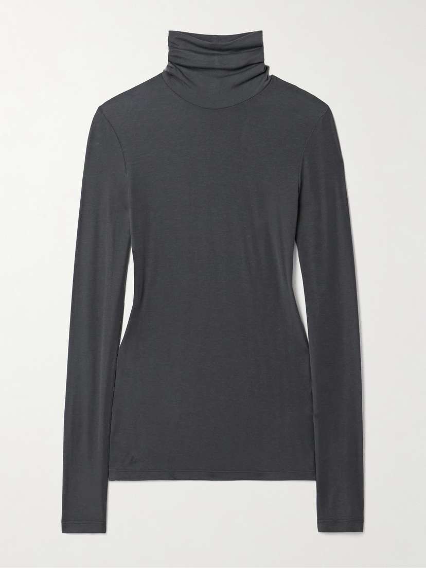 AGOLDE Pascale Stretch-lyocell Turtleneck Top