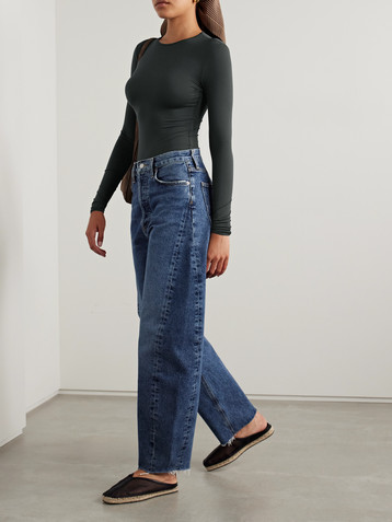 Agolde Aura stretch-jersey thong bodysuit