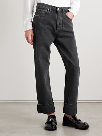 Agolde Fran low-rise straight-leg organic jeans