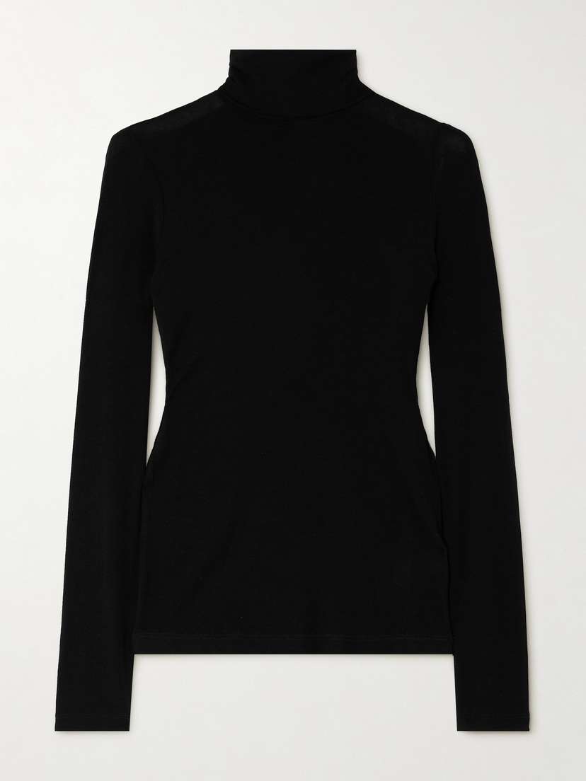 AGOLDE Pascale Stretch-lyocell Turtleneck Top