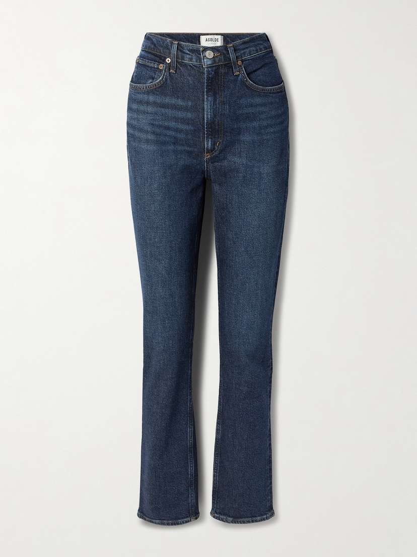 AGOLDE High Rise Stovepipe Straight-leg Organic Jeans