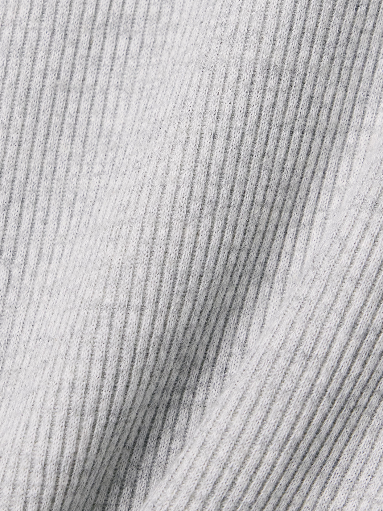 Agolde Delphi Ribbed Jersey Top In Gray