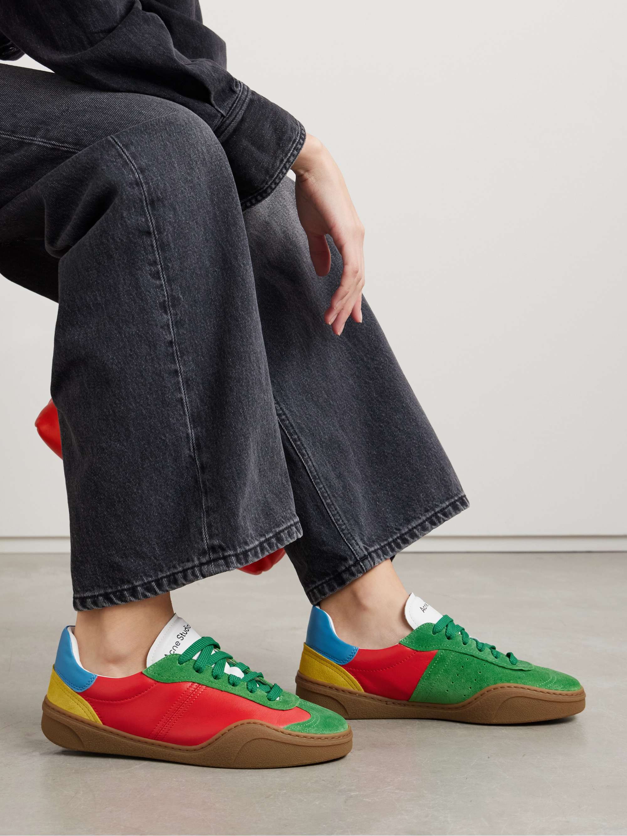 Baskets en daim et en cuir Bars ACNE STUDIOS pour femme NET A PORTER