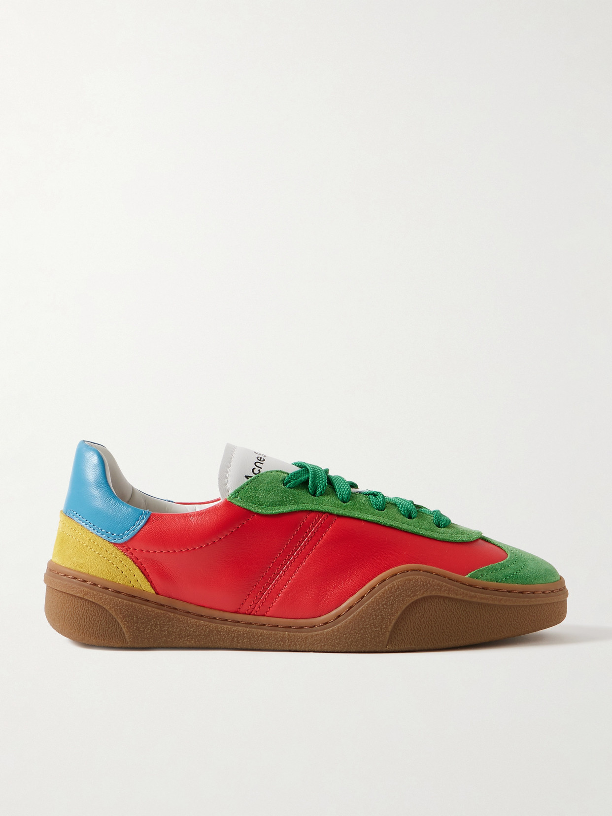 ACNE STUDIOS SUEDE AND LEATHER SNEAKERS 