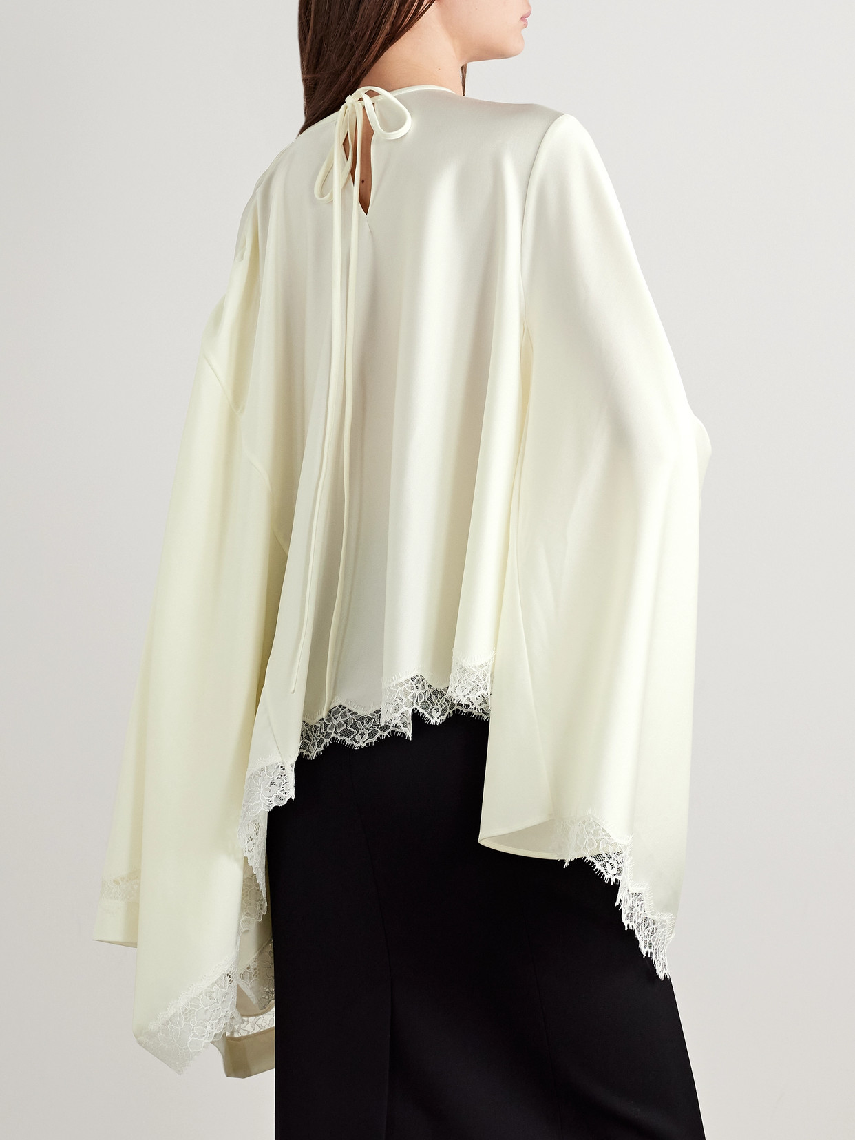 Lace-Trimmed Blouse