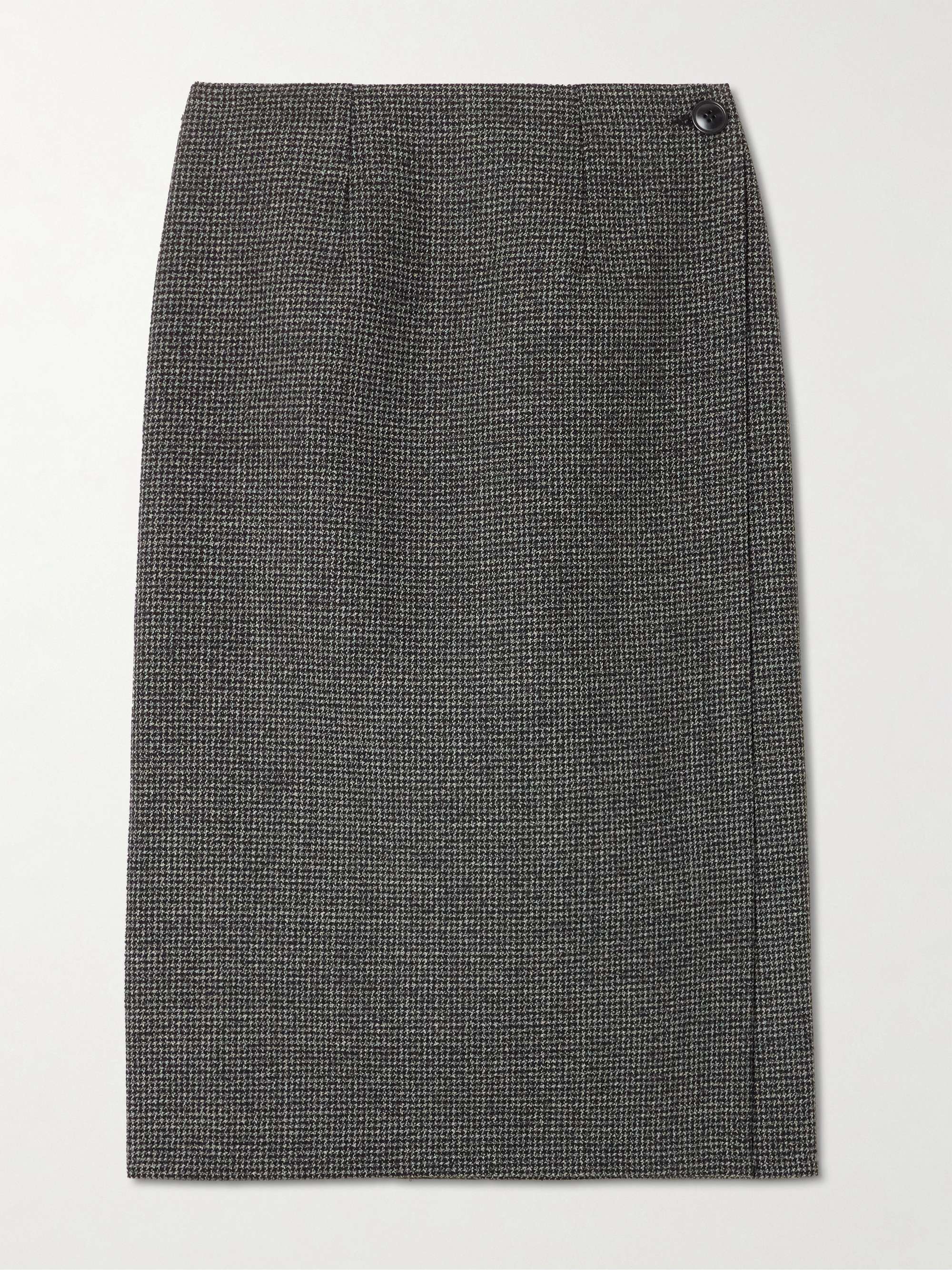 想像を超えての MARIE ADAM-LEENAERDT Reversible houndstooth tweed and wool スカート
