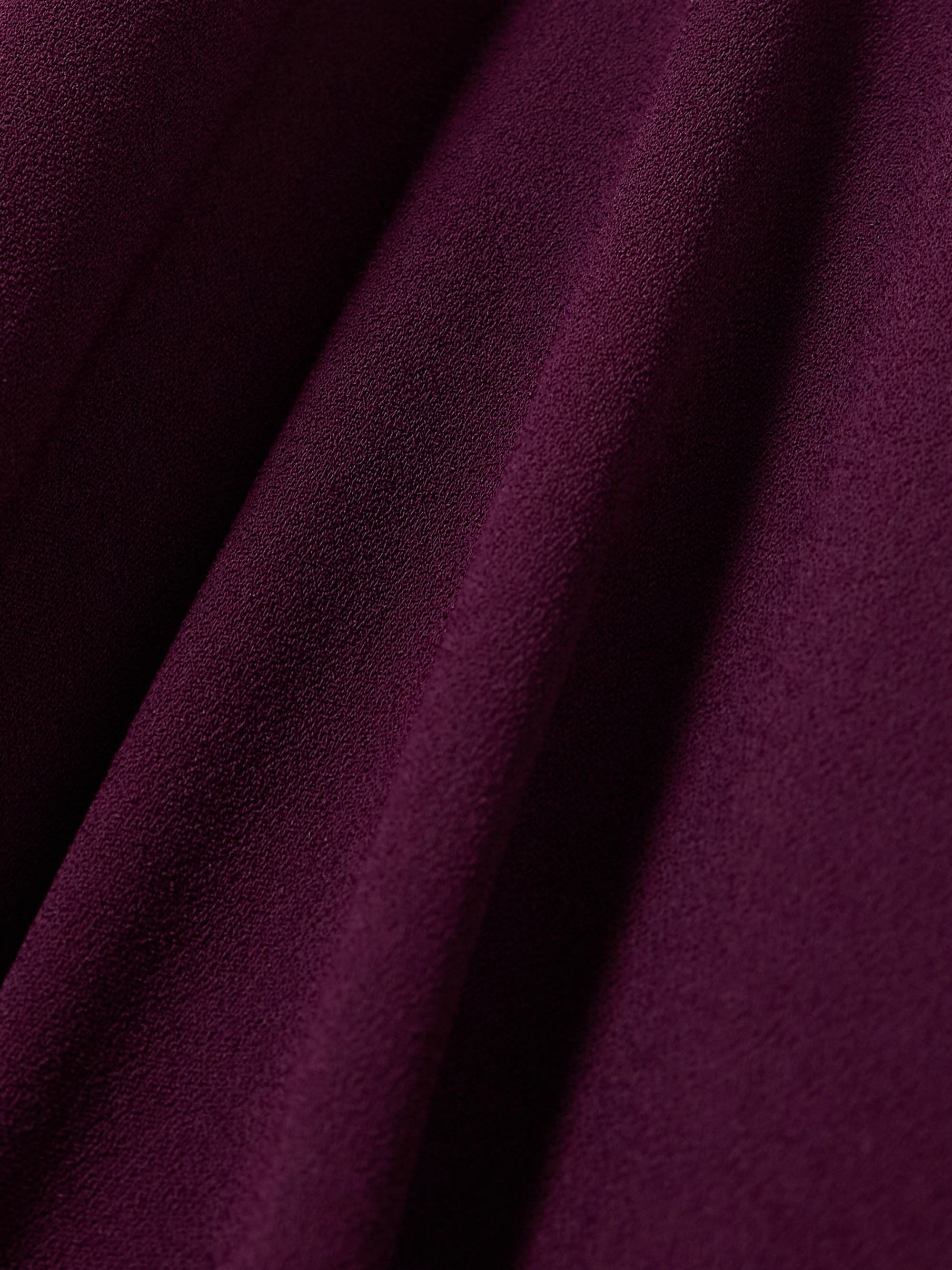 Solace London Elisa one-sleeve crepe gown