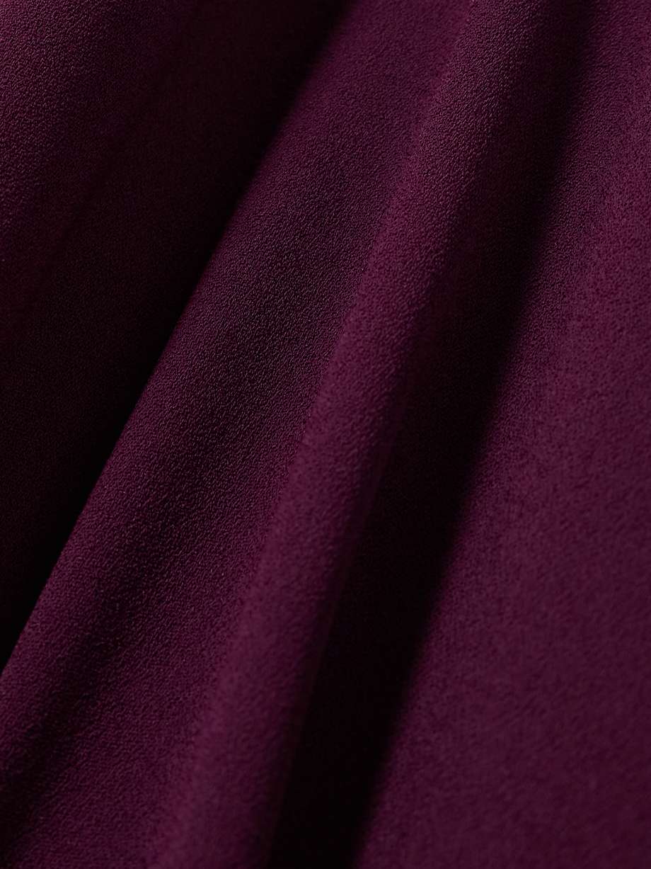 elisa one-sleeve crepe gown