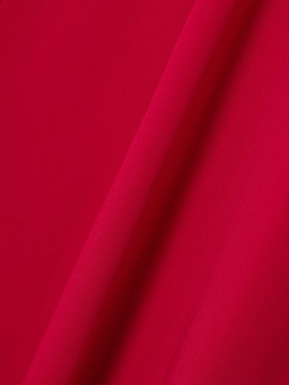 emerson draped open-back crepe halterneck gown