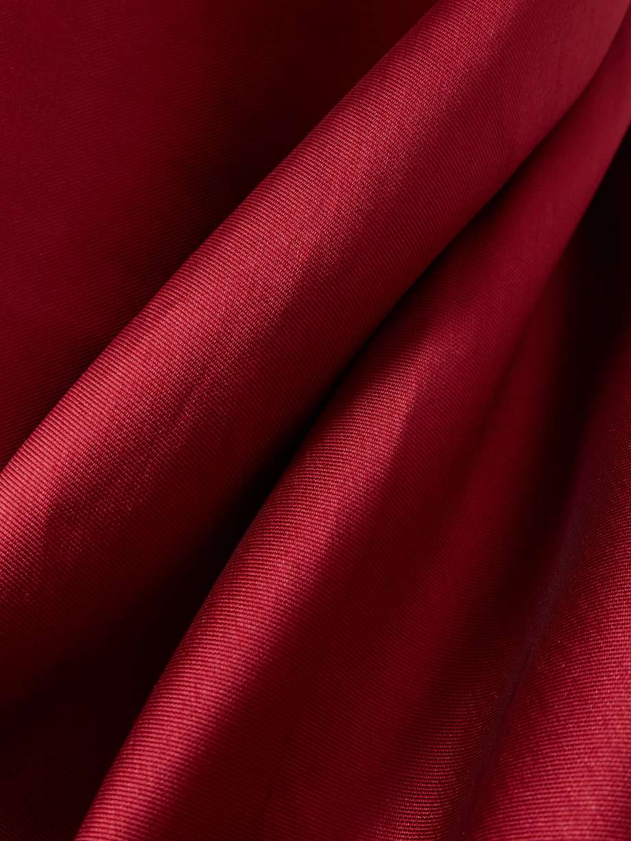 lea strapless satin-twill gown