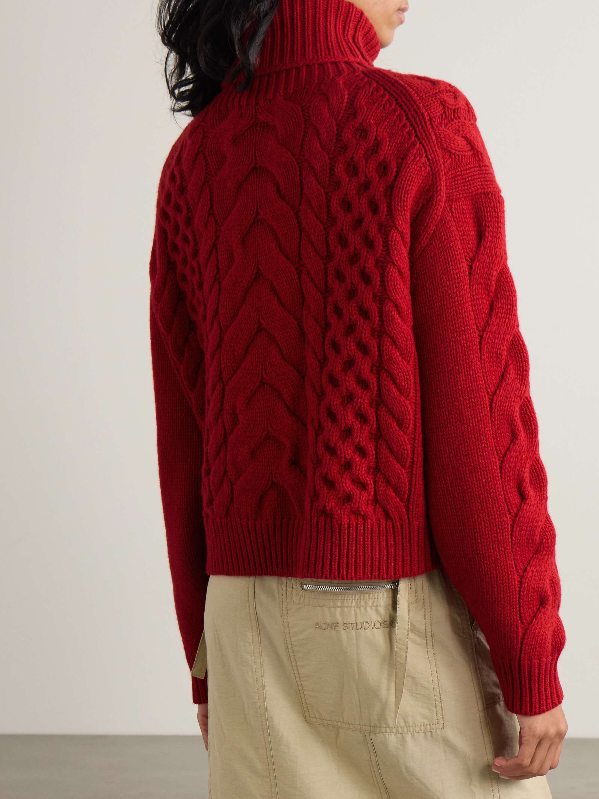 POLO RALPH LAUREN Cable-knit wool and alpaca-blend