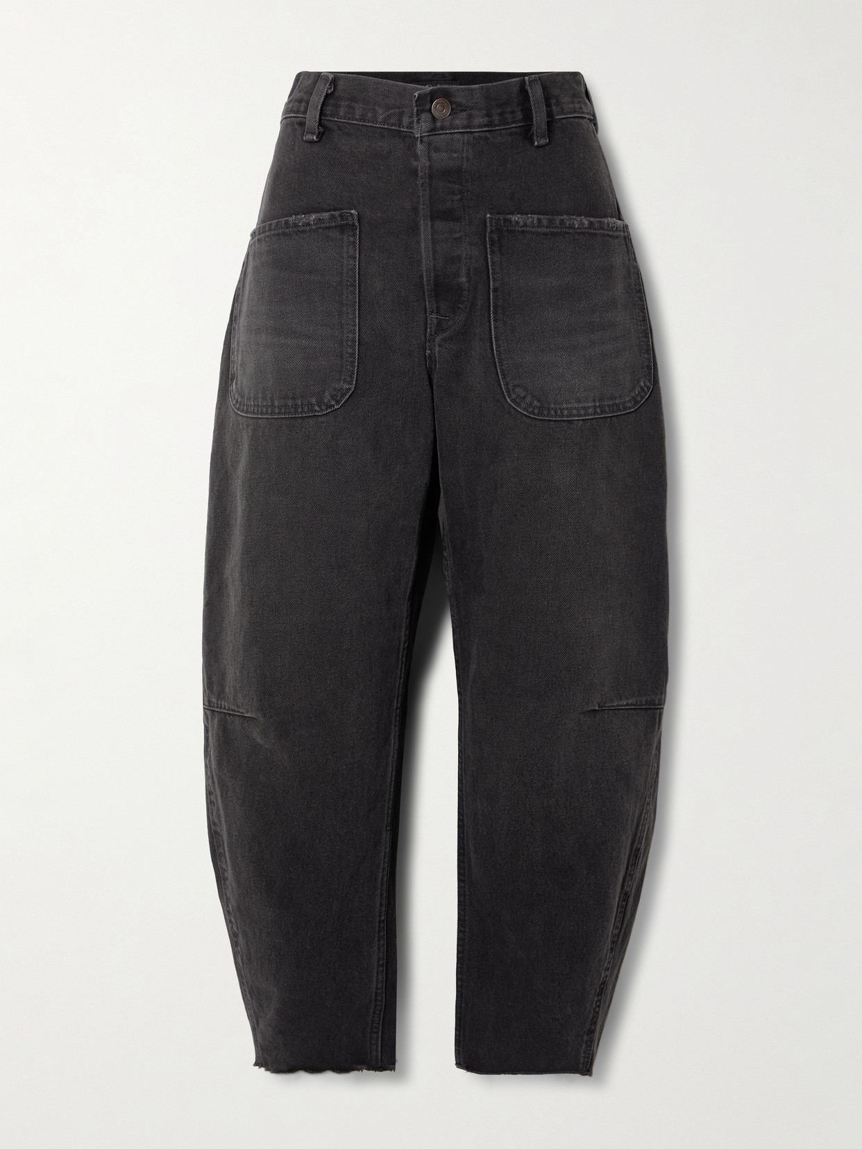 Polo Ralph Lauren - Frayed High-rise Tapered Jeans - Blue