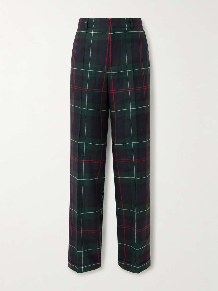 Polo Ralph Lauren Checked Wool-flannel Straight-leg Pants