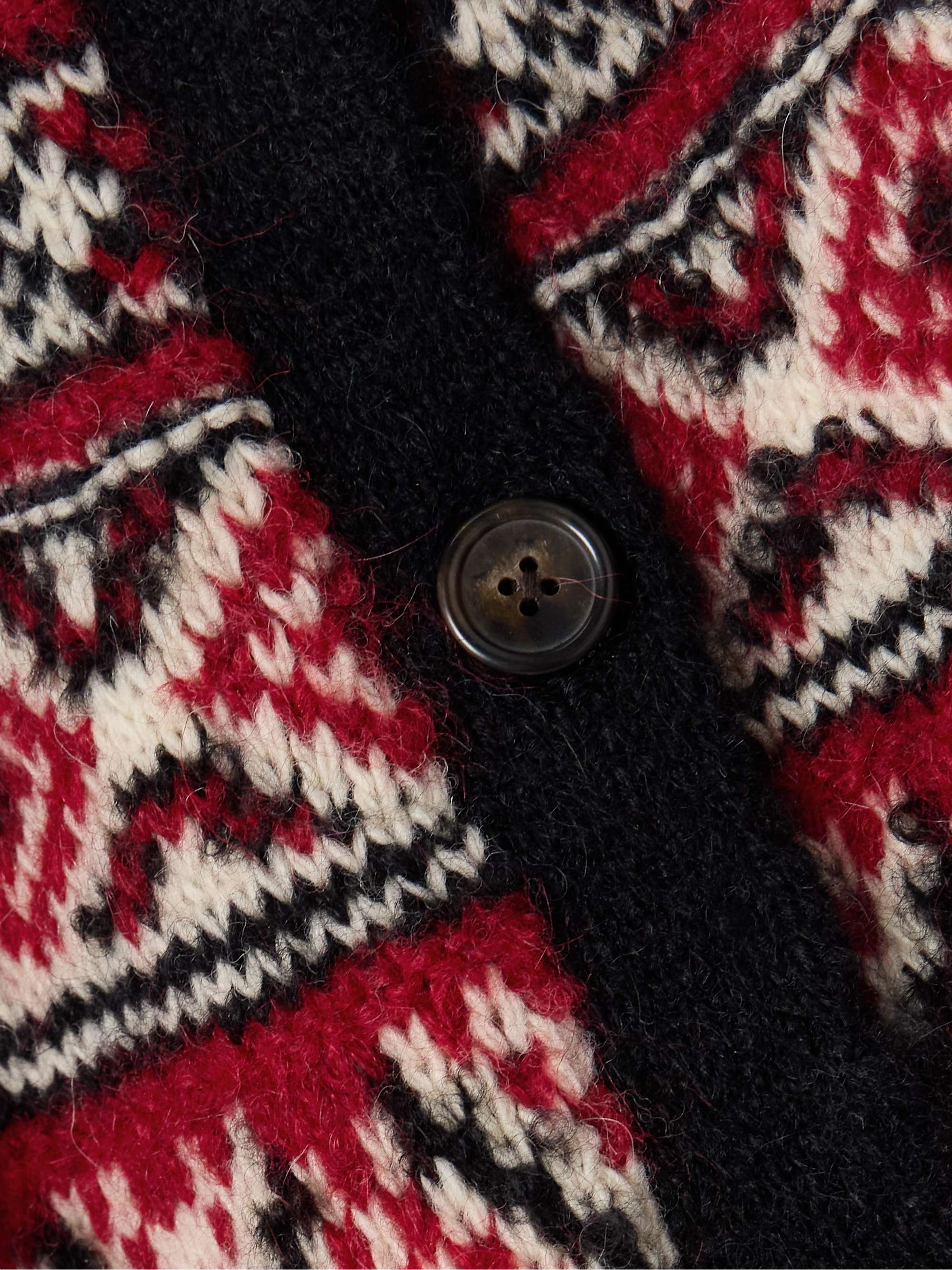 POLO RALPH LAUREN Cropped intarsia-knit alpaca-blend