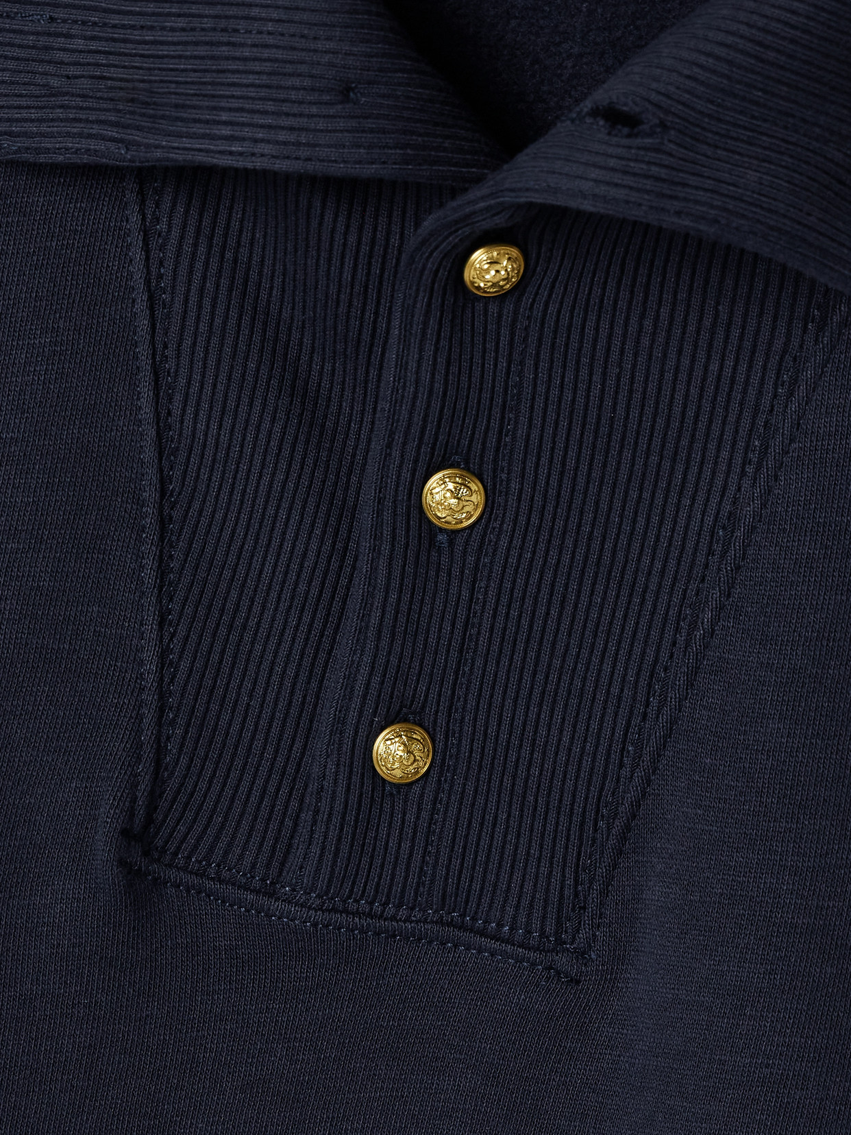 POLO RALPH LAUREN EMBROIDERED COTTON-BLEND JERSEY SWEATSHIRT