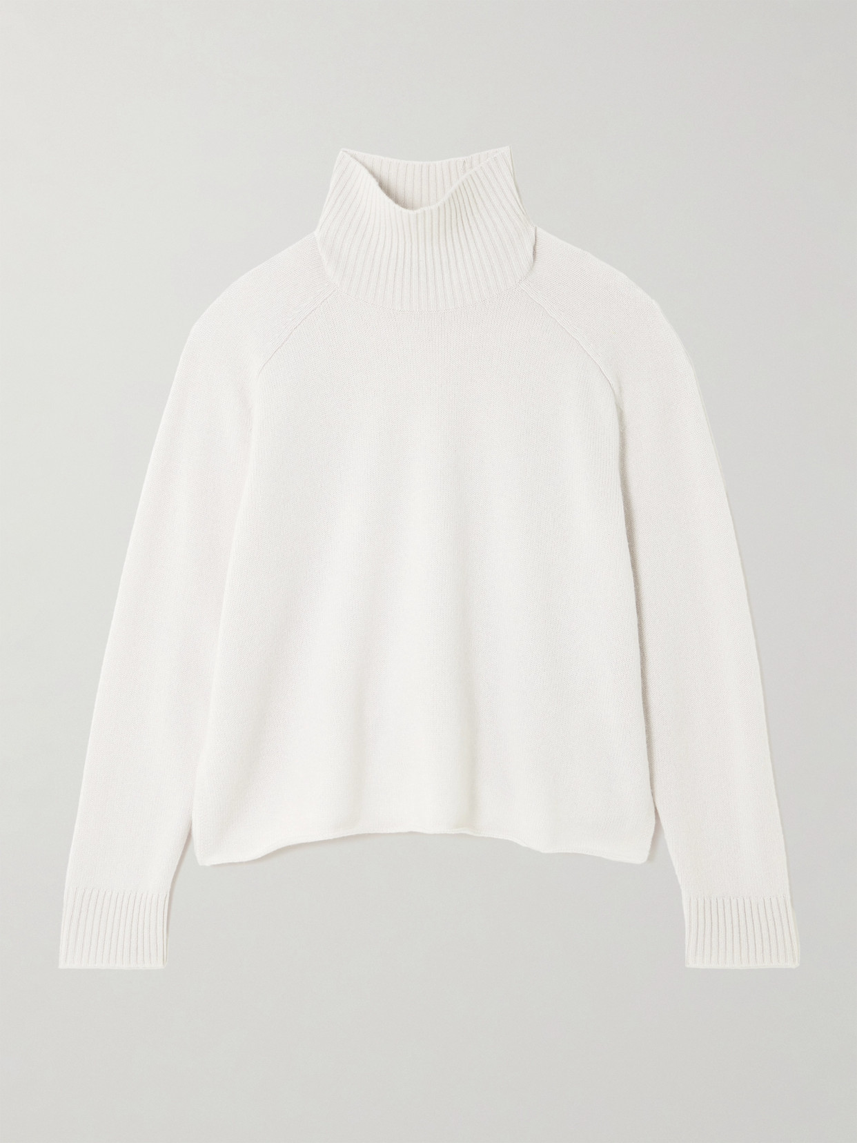 James Perse Recycled-cashmere Turtleneck Sweater In Gray