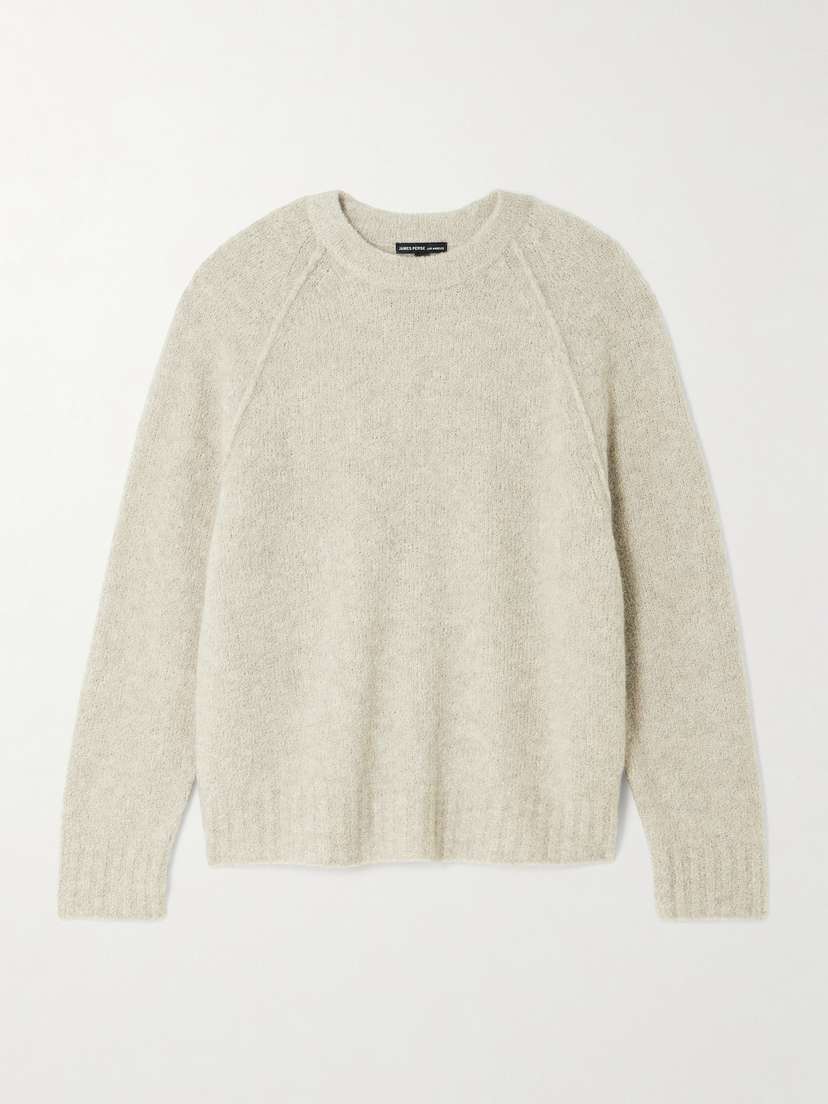 James Perse Cashmere-blend Bouclé Sweater