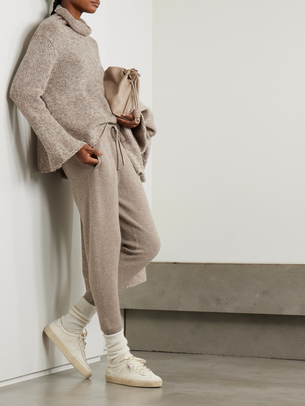 Recycled-Cashmere Turtleneck Sweater