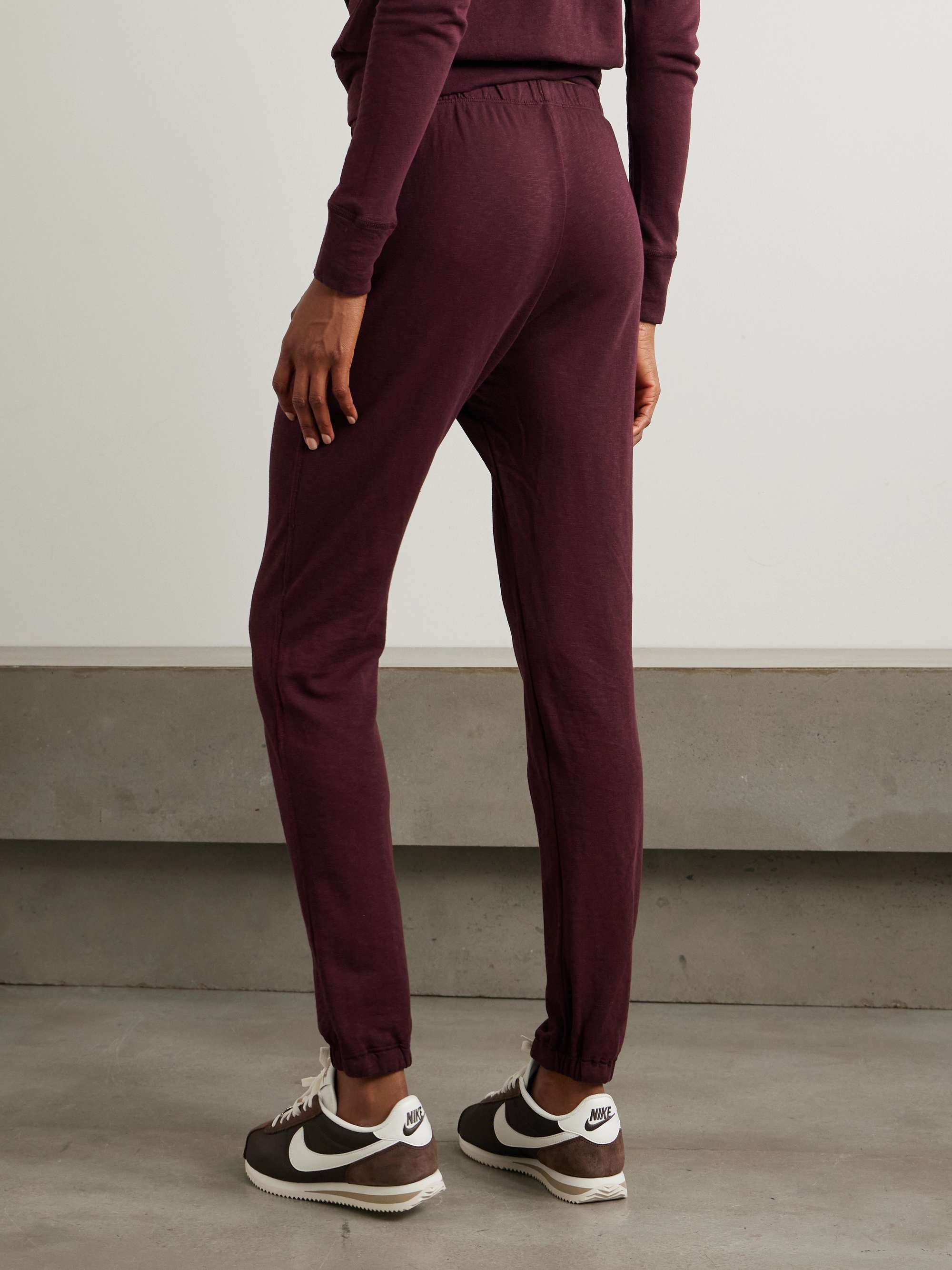 JAMES PERSE Supima cotton-terry track pants