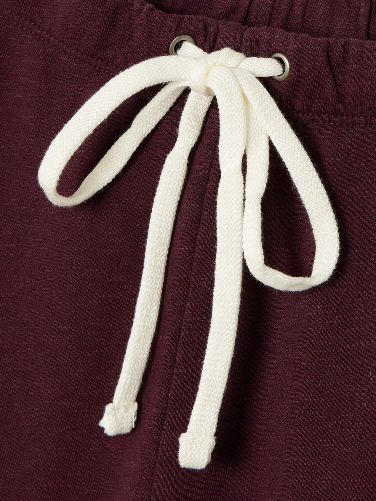 James Perse Cotton-jersey Track Pants In Burgundy