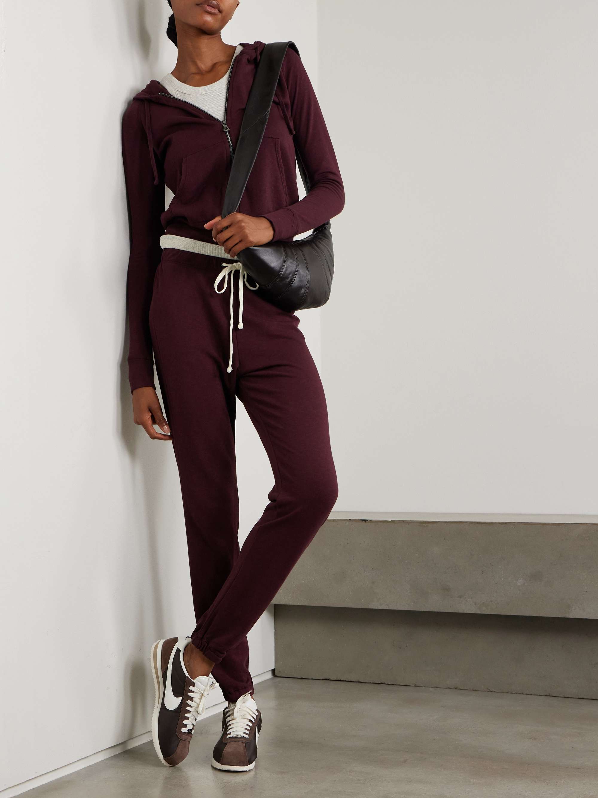 JAMES PERSE Supima cotton-terry track pants