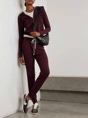 James Perse Cotton-jersey track pants