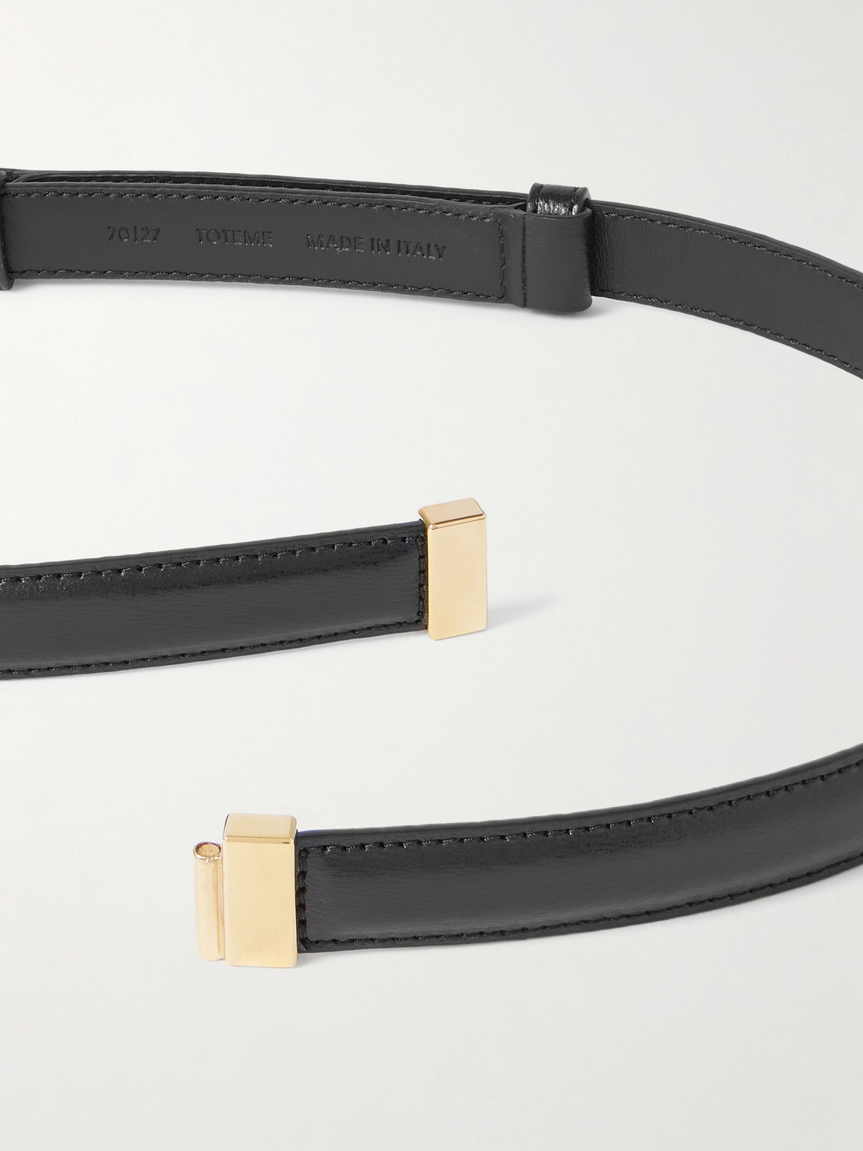 Totême Leather Belt In Black