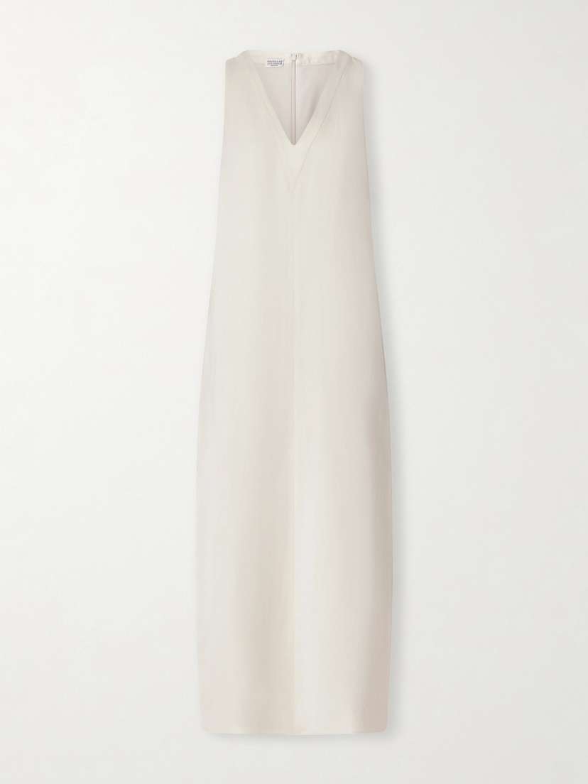 Brunello Cucinelli Crepe Midi Dress