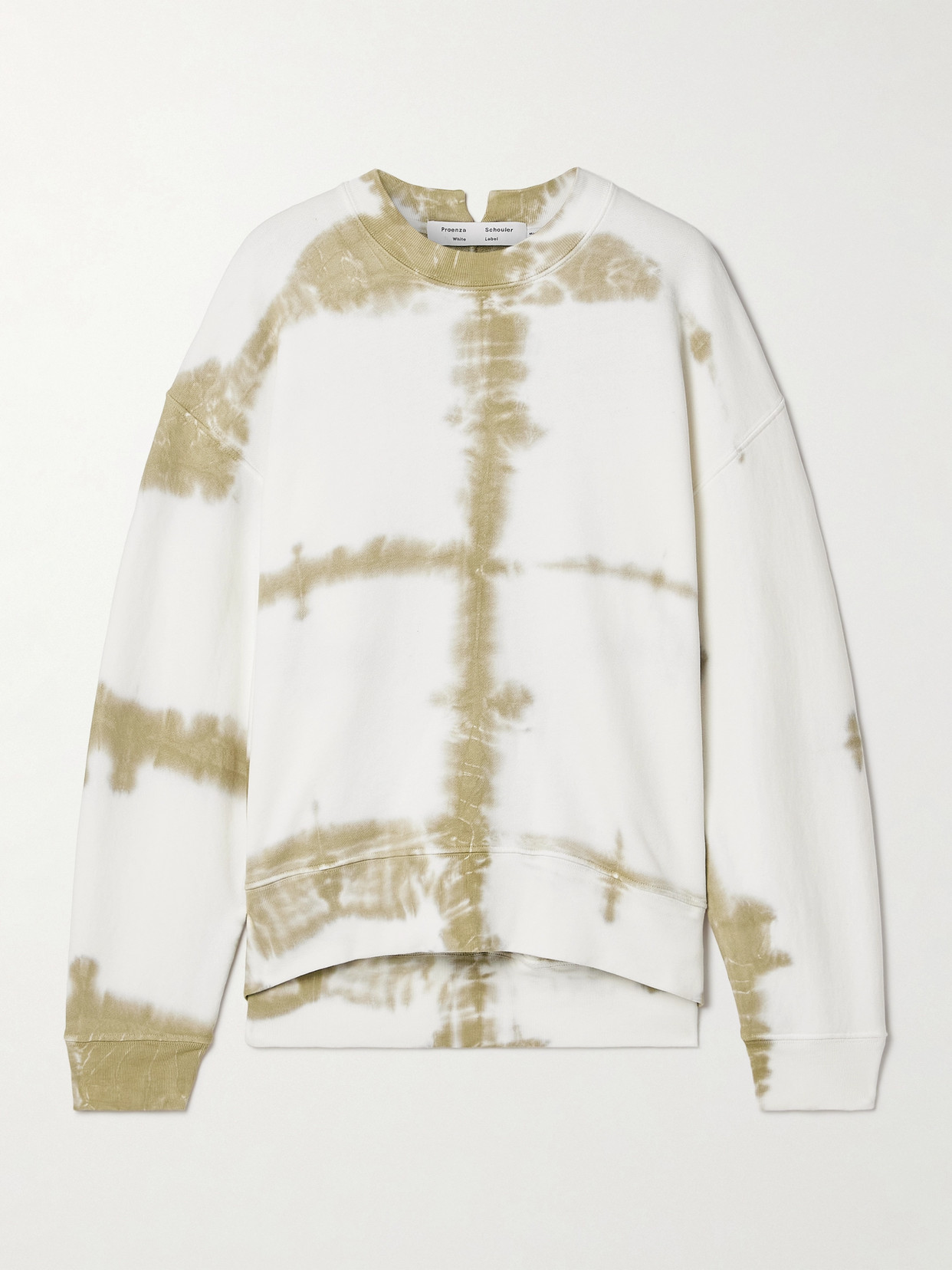 Proenza Schouler White Label Blake Tie-dyed Cotton-jersey Sweatshirt In White