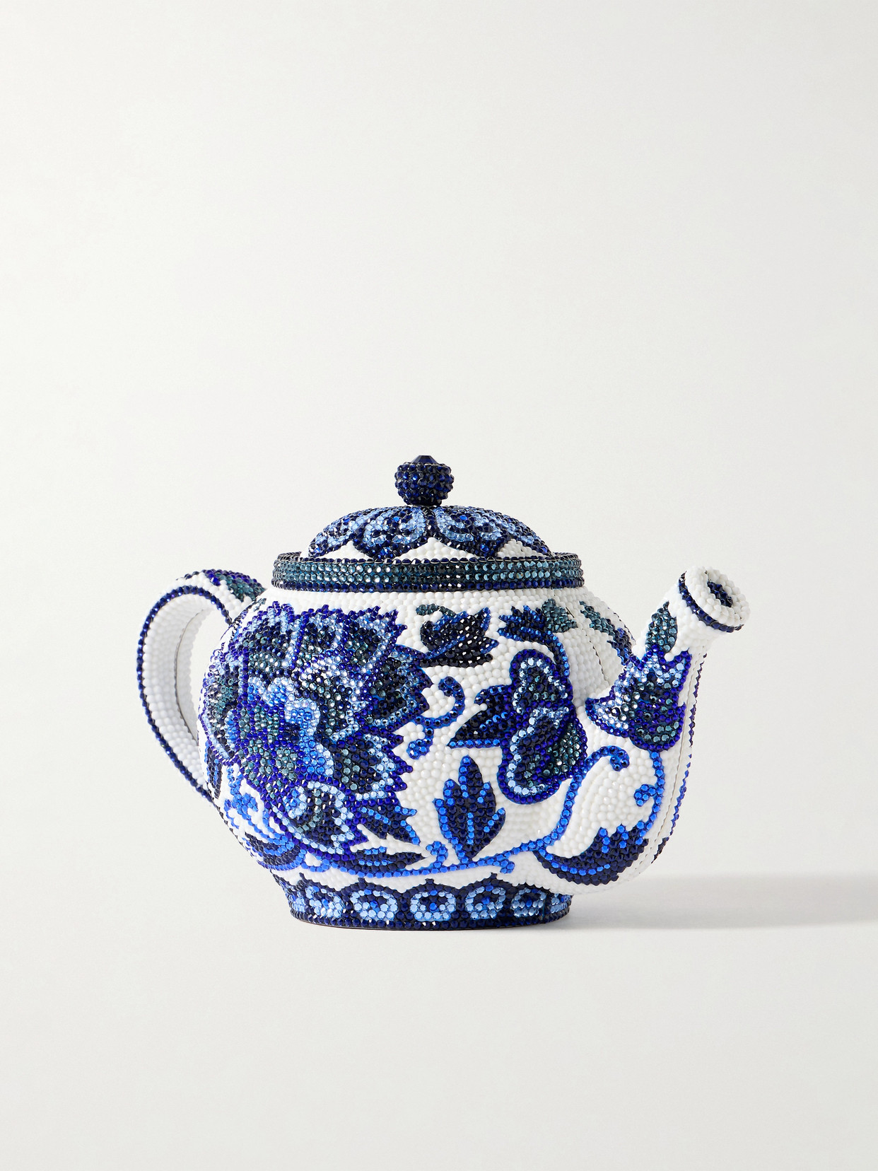 Judith Leiber Teapot Tranquili-tea Minaudiere In Blue