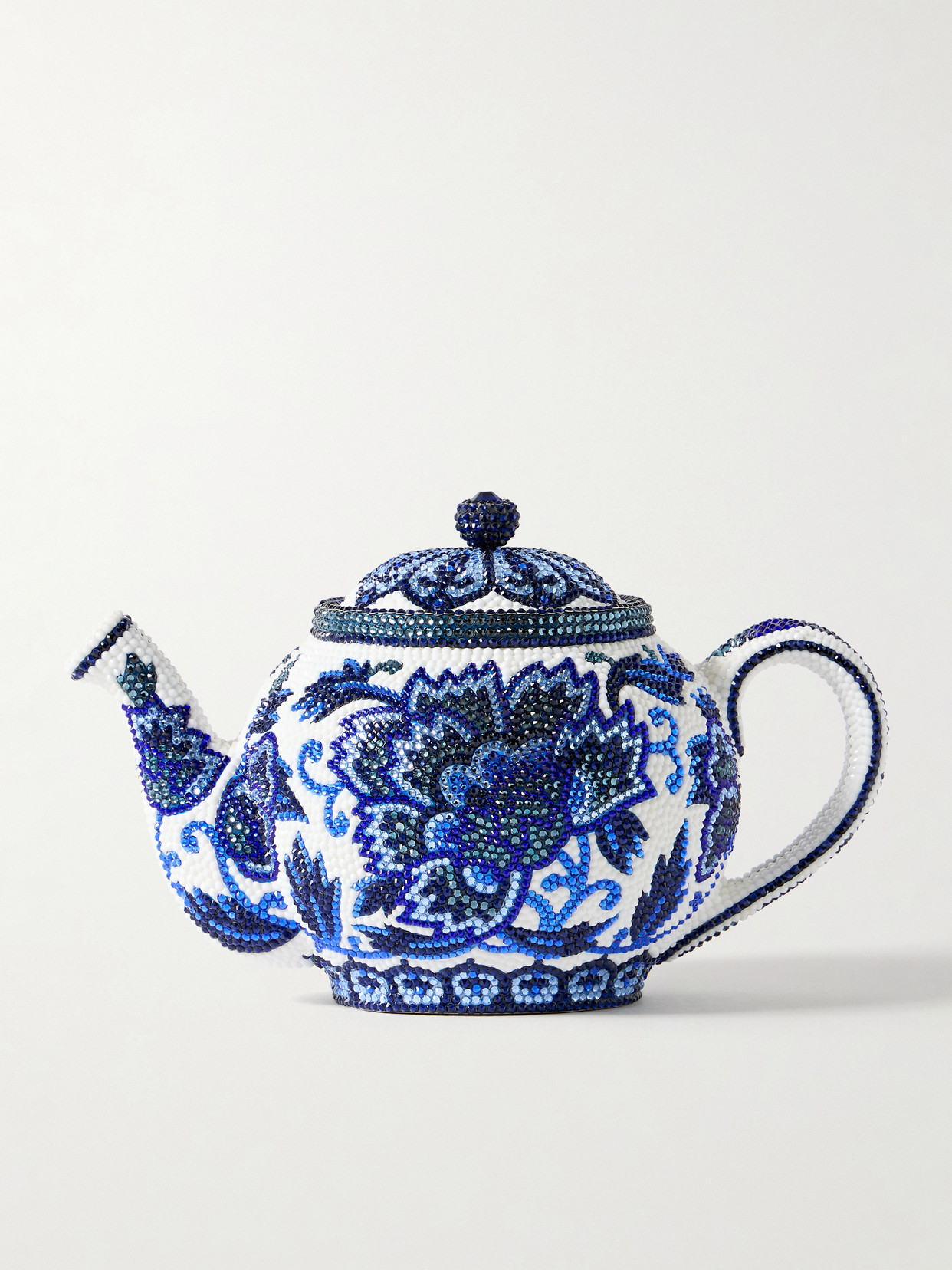 Judith Leiber Teapot Tranquili-tea Minaudiere In Blue