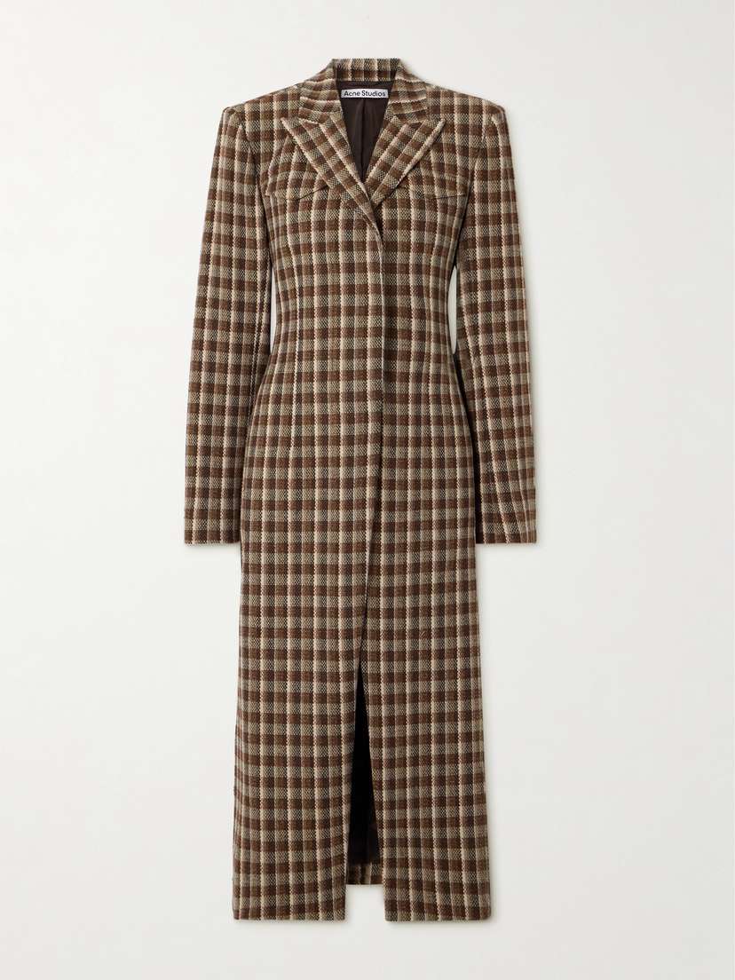 Acne Studios Checked Tweed Coat