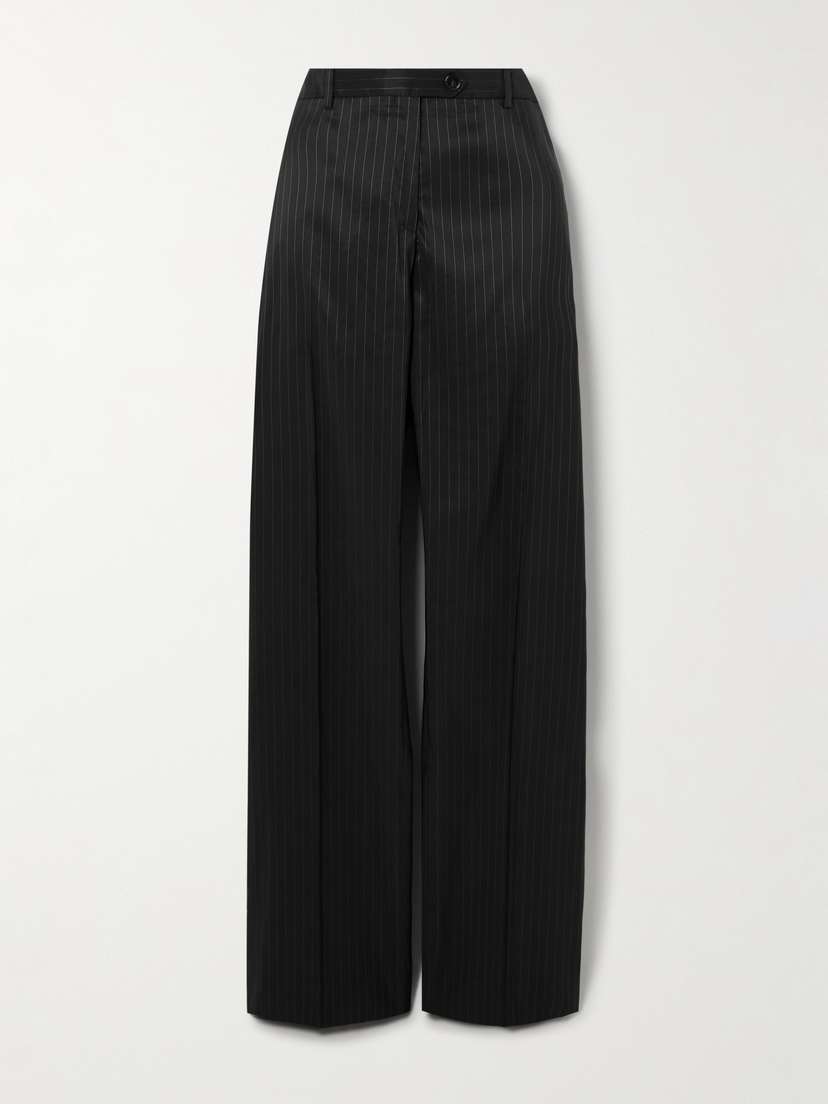 Acne Studios Pinstriped Taffeta Straight-leg Pants