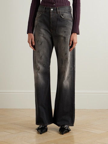 Acne Studios - 1981 U Black Trafalgar Loose Fit Jeans | Plush