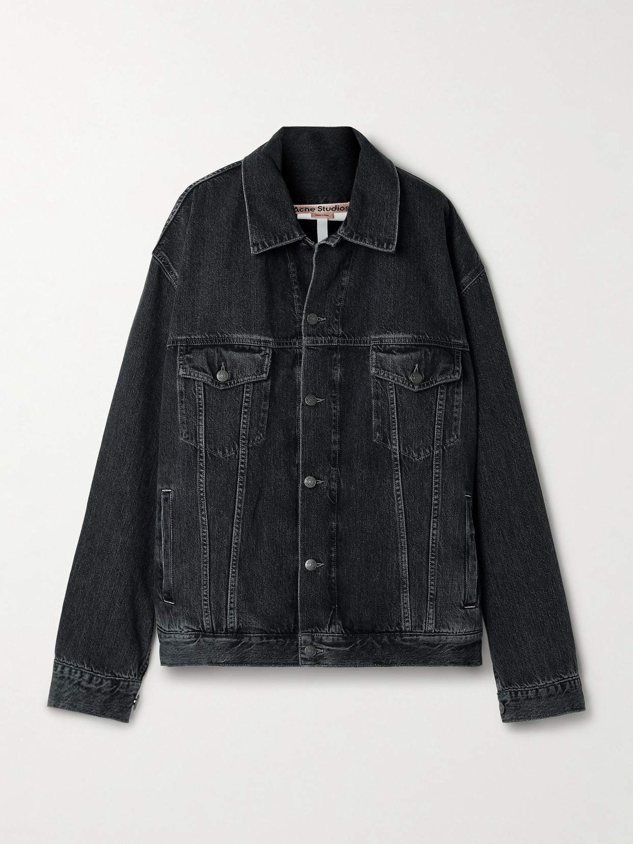 Acne Studios Oversized Denim Jacket In Black