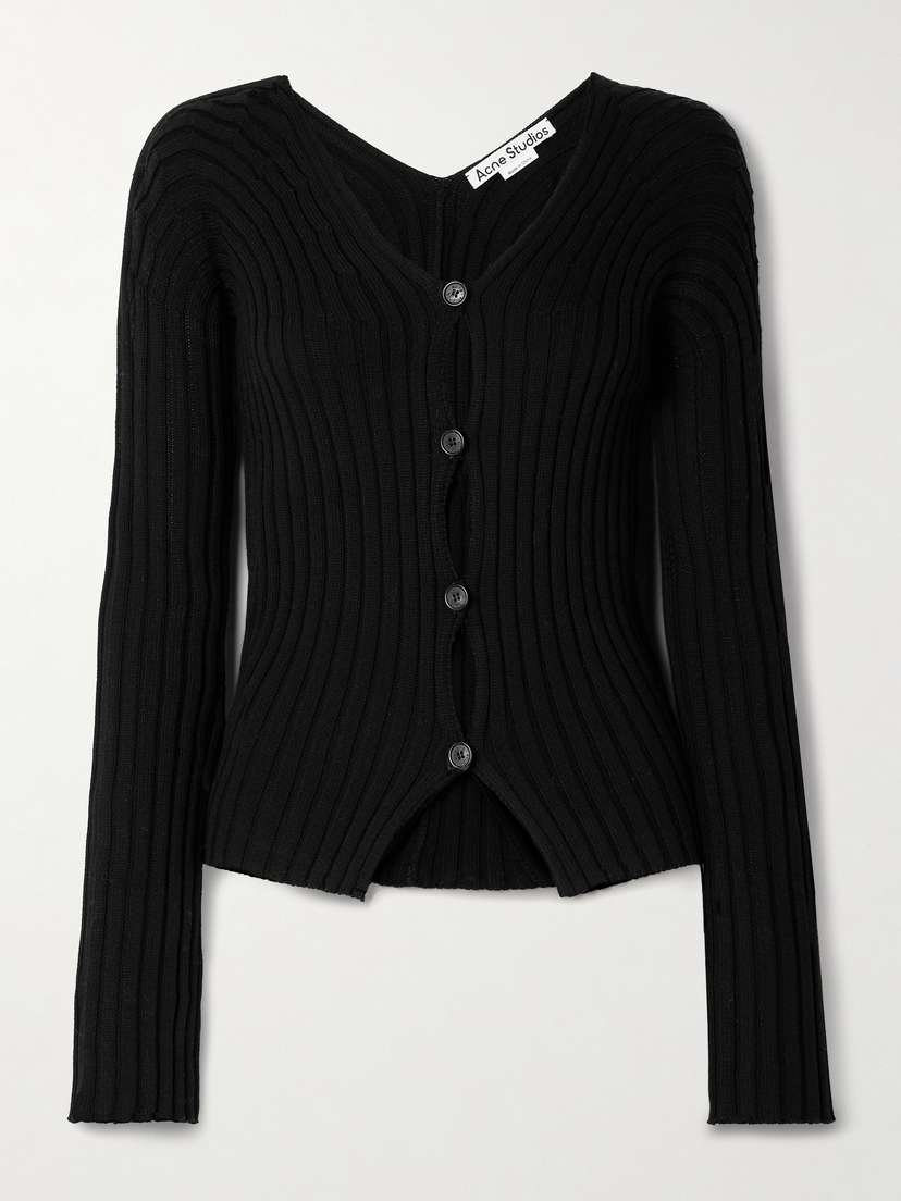 Acne Studios Ribbed Cotton Cardigan