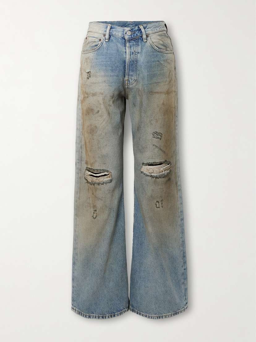 Acne Studios 2021 Distressed Mid-rise Jeans