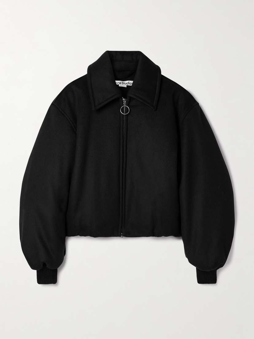 Acne Studios Wool-blend Padded Bomber Jacket