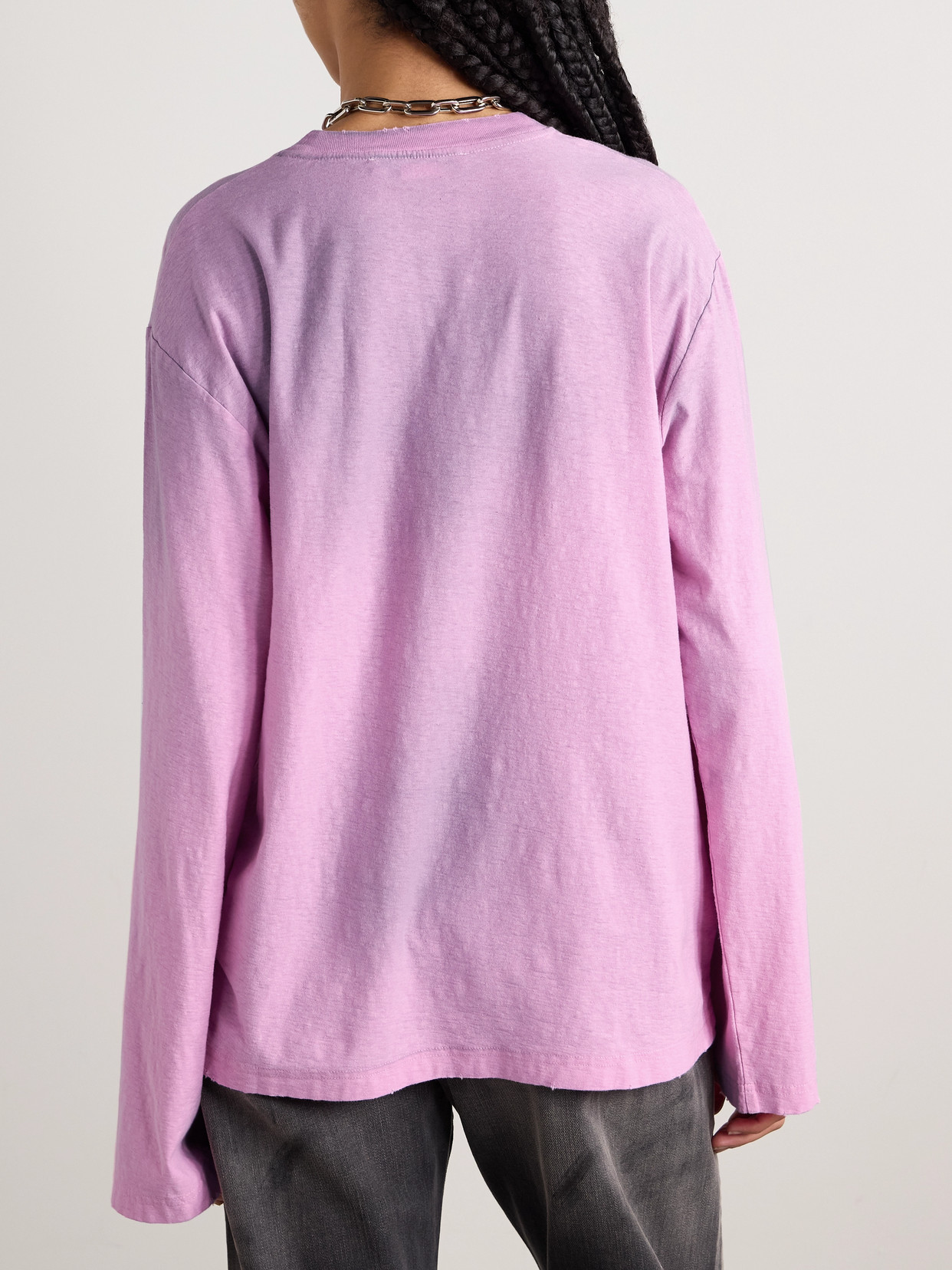 ACNE STUDIOS COTTON AND HEMP-BLEND JERSEY SWEATER