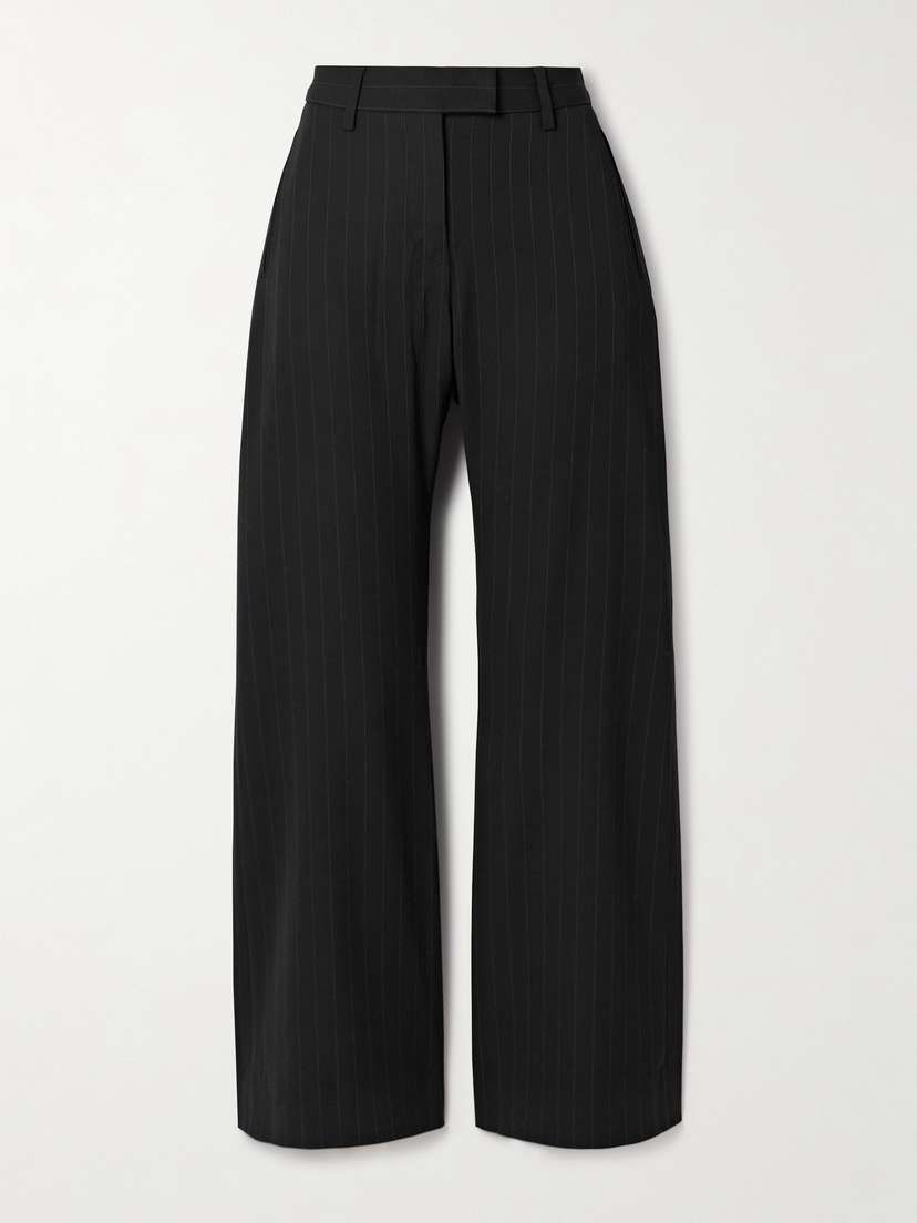Acne Studios Pinstriped Crepe Straight-leg Pants