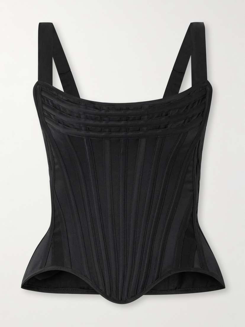 Wiederhoeft Recycled-satin Bustier Top