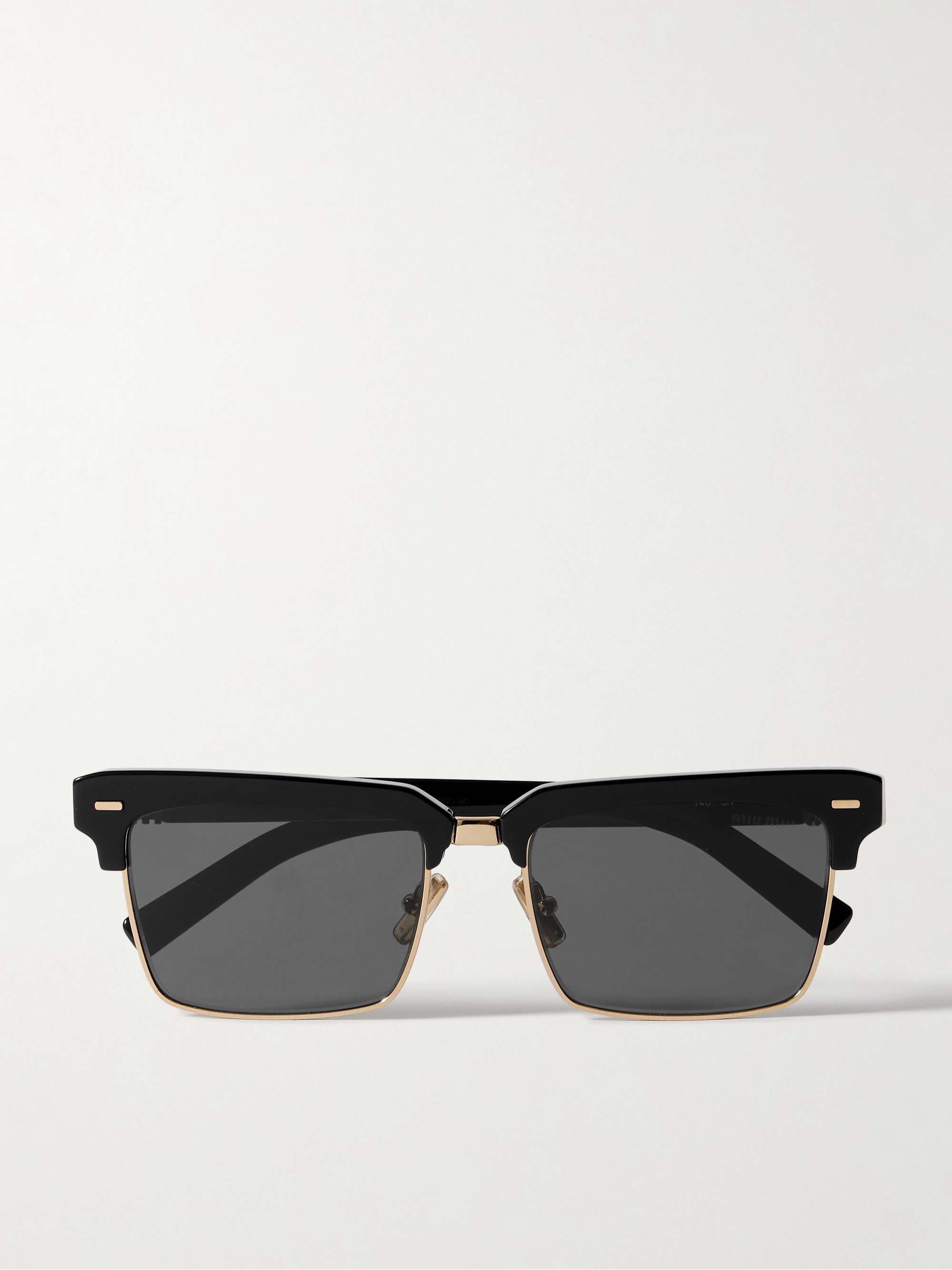 Black half frame sunglasses online