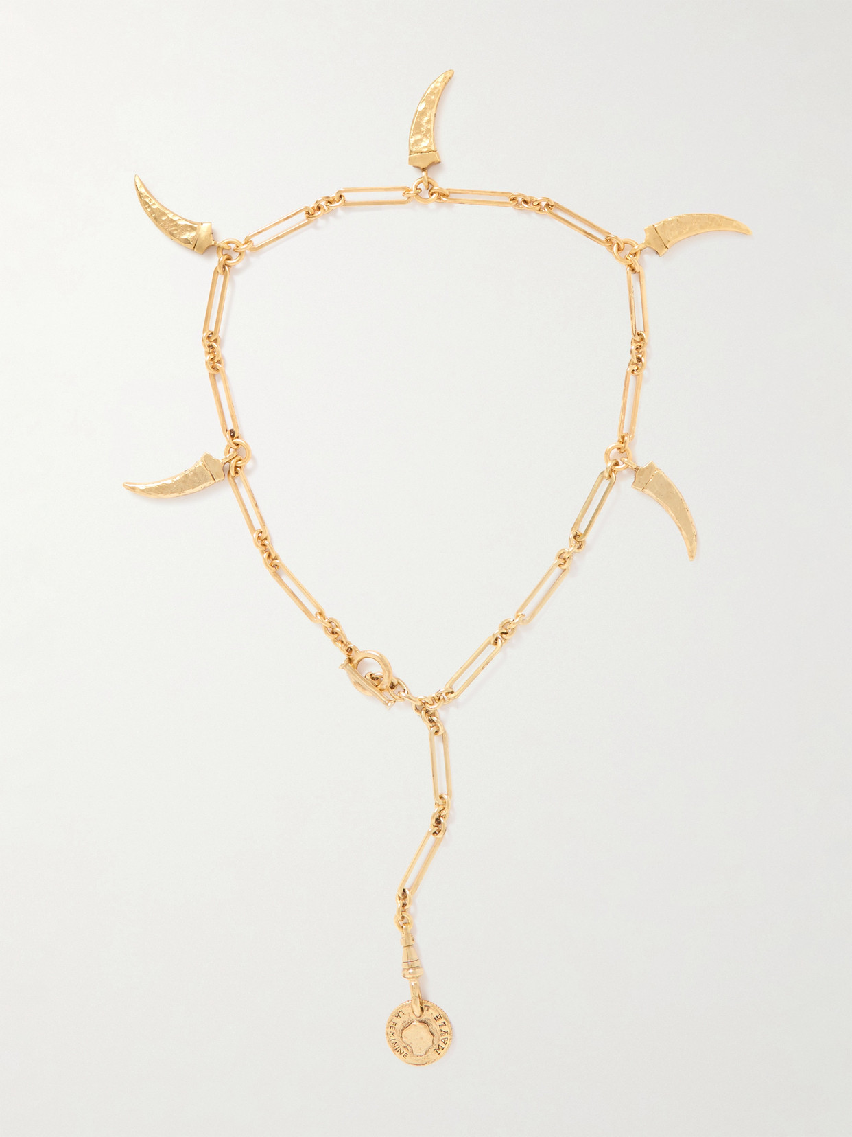 Maison Mayle Pamplonne Rhodium And Gold-plated Necklace