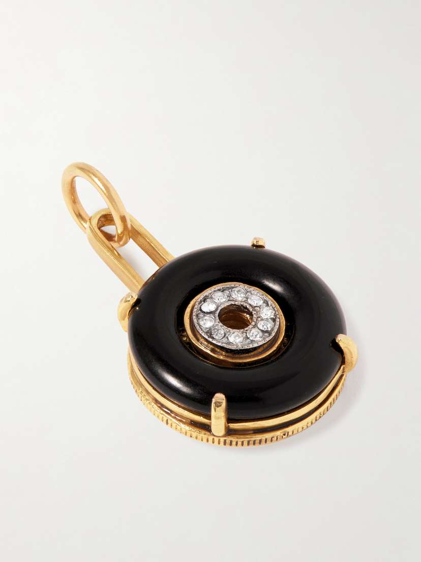 MAISON MAYLE Corniche Gold-plated, Glass And Crystal Pendant