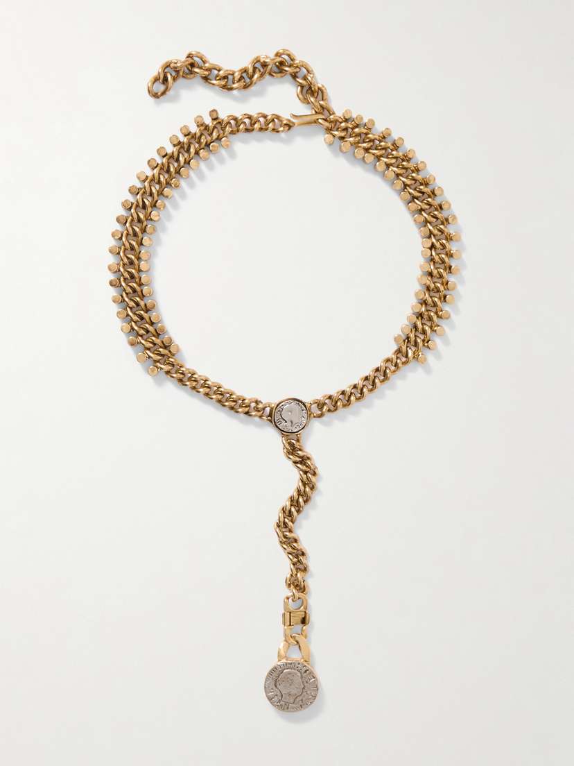 MAISON MAYLE Kusama Rhodium And Gold-plated Necklace