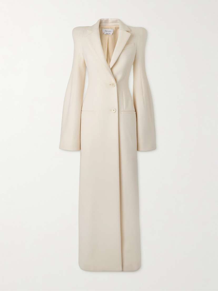 McQueen Wool-crepe Coat