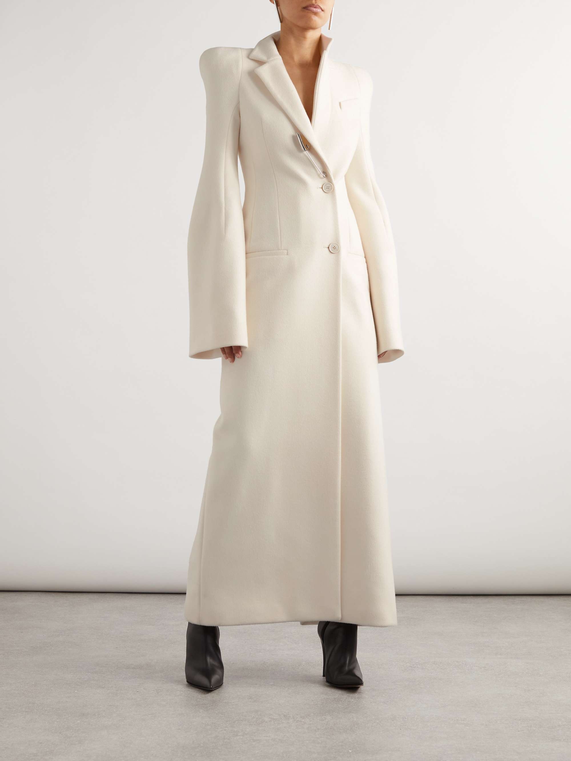 MCQUEEN Wool-crepe coat | NET-A-PORTER