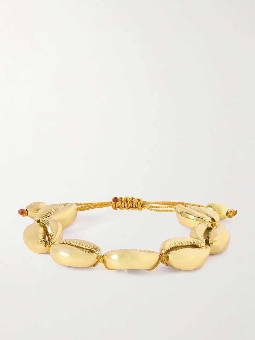 TOHUM Large Gold-plated Shell Bracelet