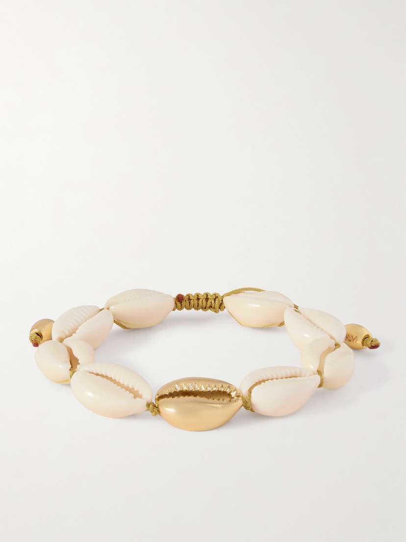 TOHUM Large Gold-plated Shell Bracelet